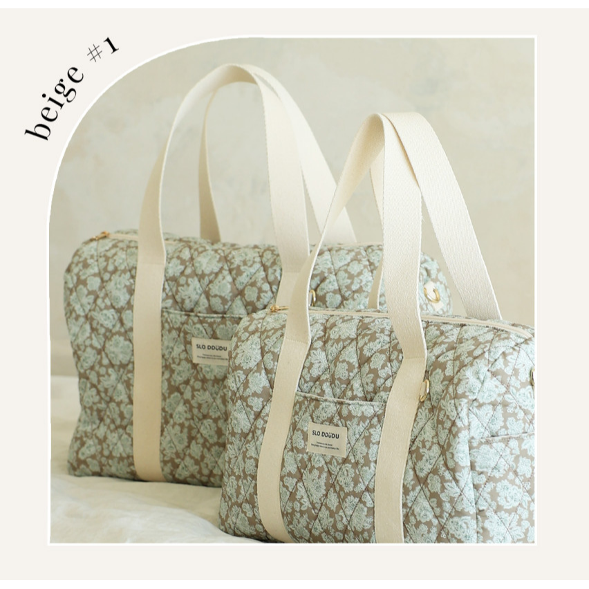 Sloddudu 슬로뚜두 花朵 媽媽包  블러썸백(베이지)-細節圖11