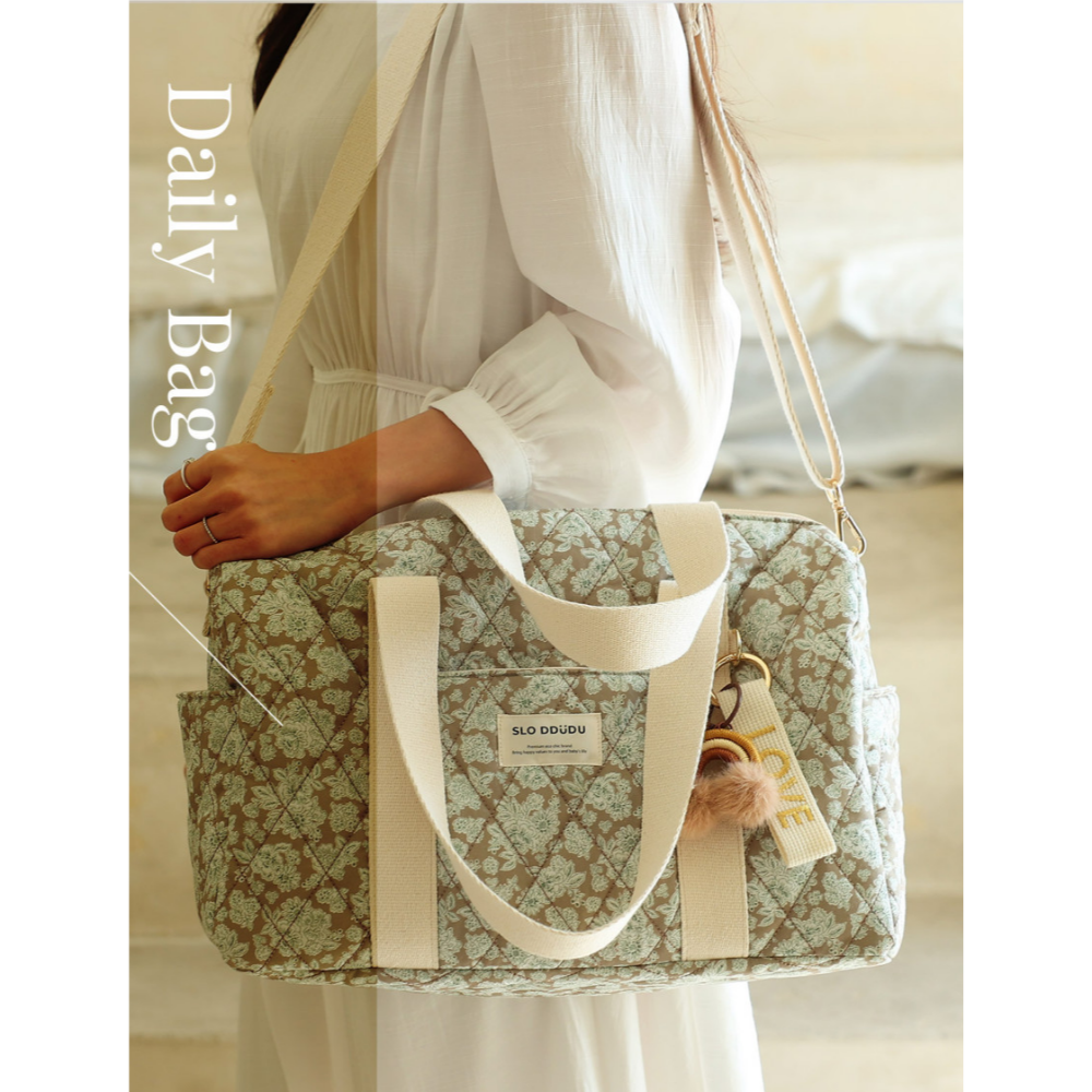 Sloddudu 슬로뚜두 花朵 媽媽包  블러썸백(베이지)-規格圖11