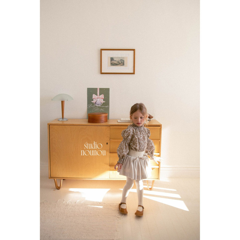 Nounou 上衣 누누 로즈블라우스(나염)-細節圖4