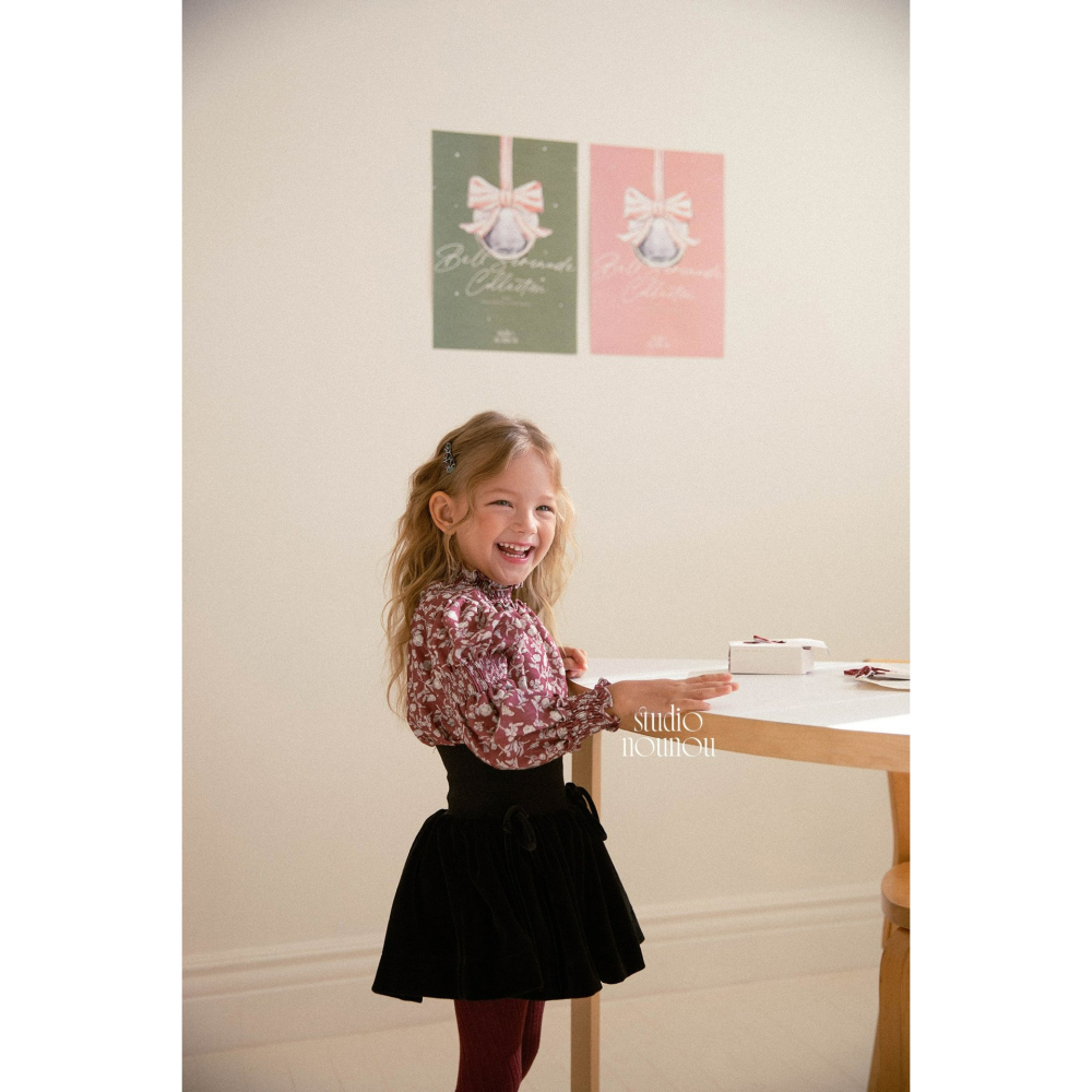 Nounou 上衣 누누 로즈블라우스(나염)-細節圖8