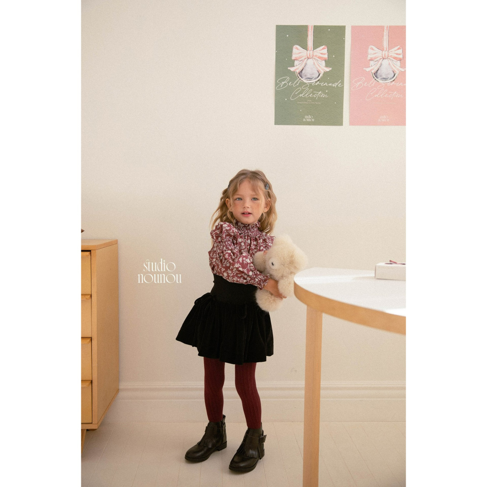 Nounou 上衣 누누 로즈블라우스(나염)-細節圖9