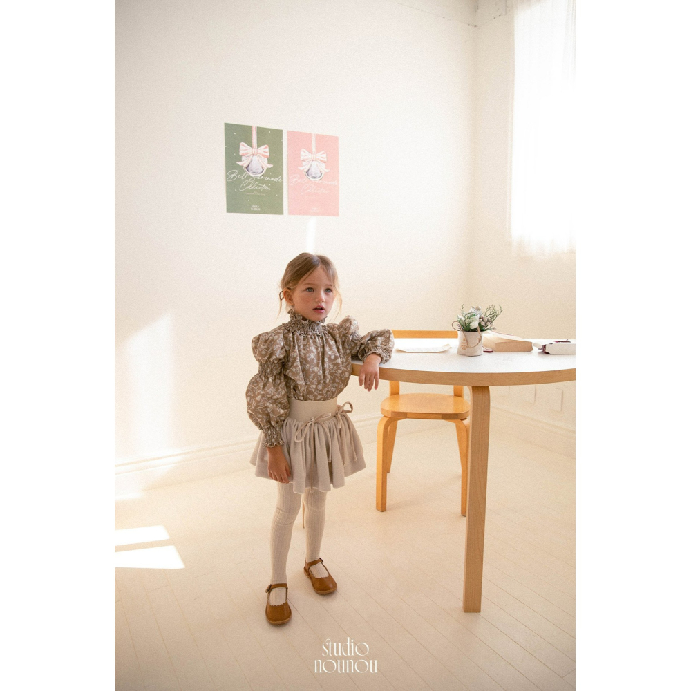 Nounou 上衣 누누 로즈블라우스(나염)-細節圖10