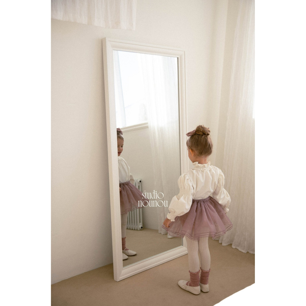 Nounou 上衣 누누 로즈블라우스(무지)-細節圖3