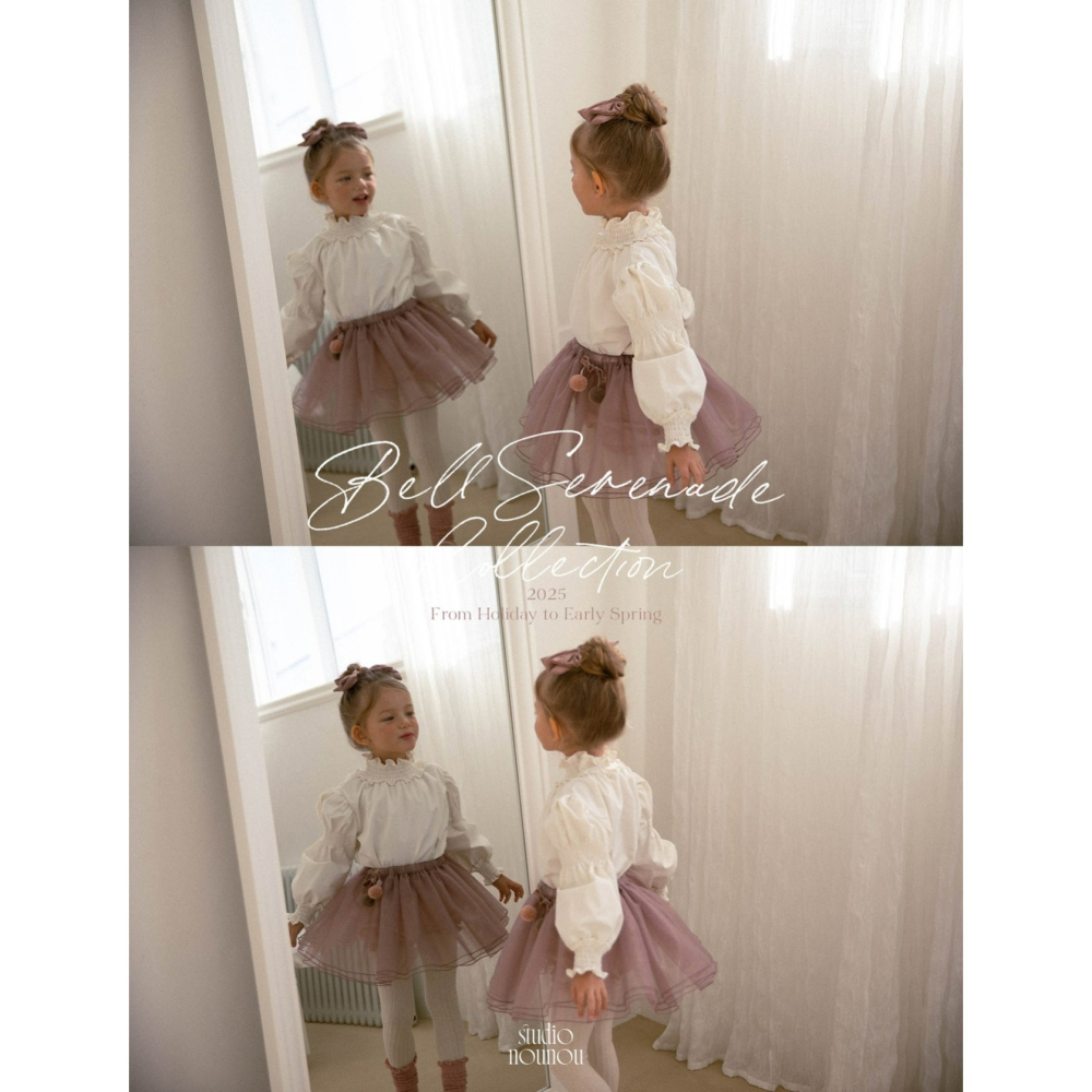 Nounou 上衣 누누 로즈블라우스(무지)-細節圖7