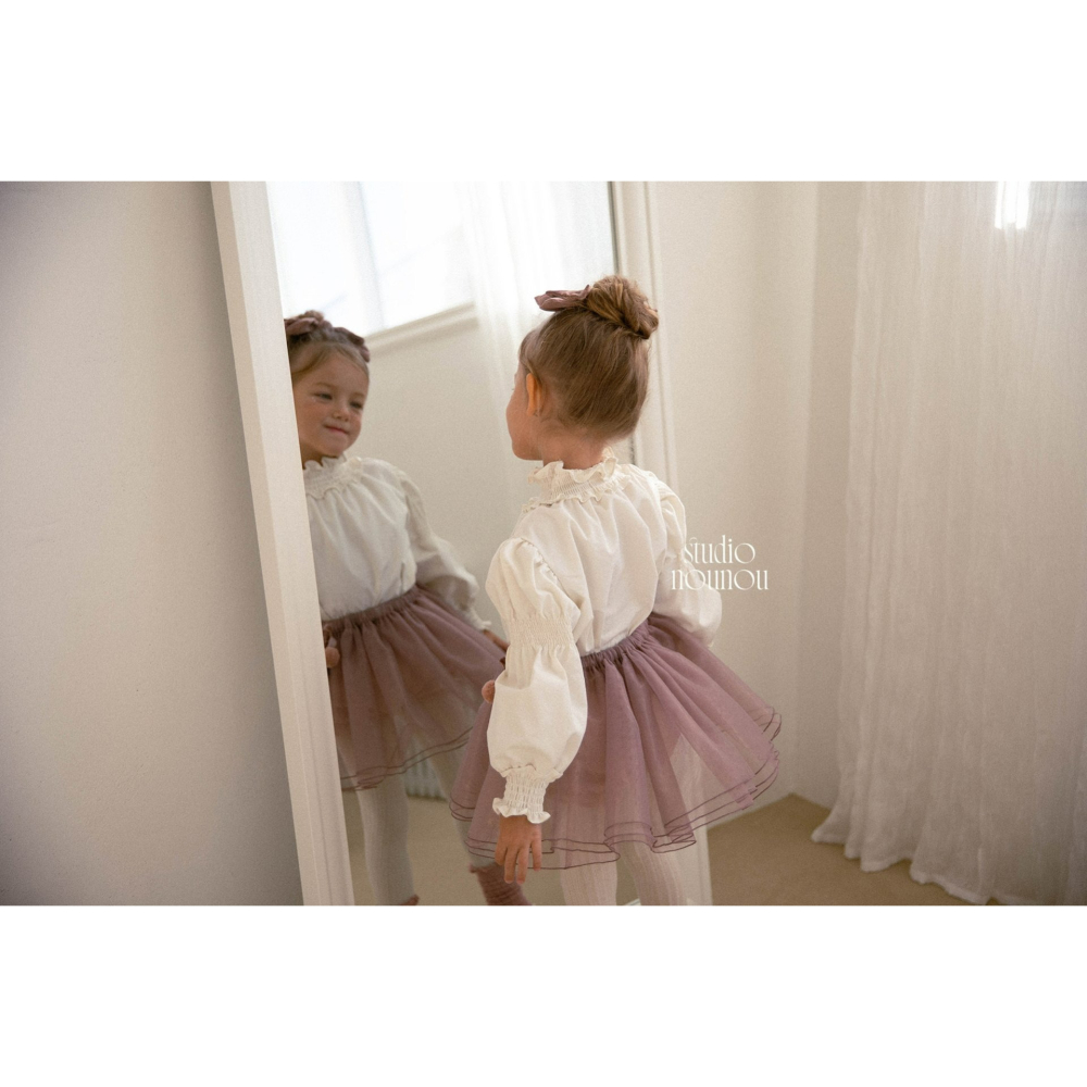 Nounou 上衣 누누 로즈블라우스(무지)-細節圖8