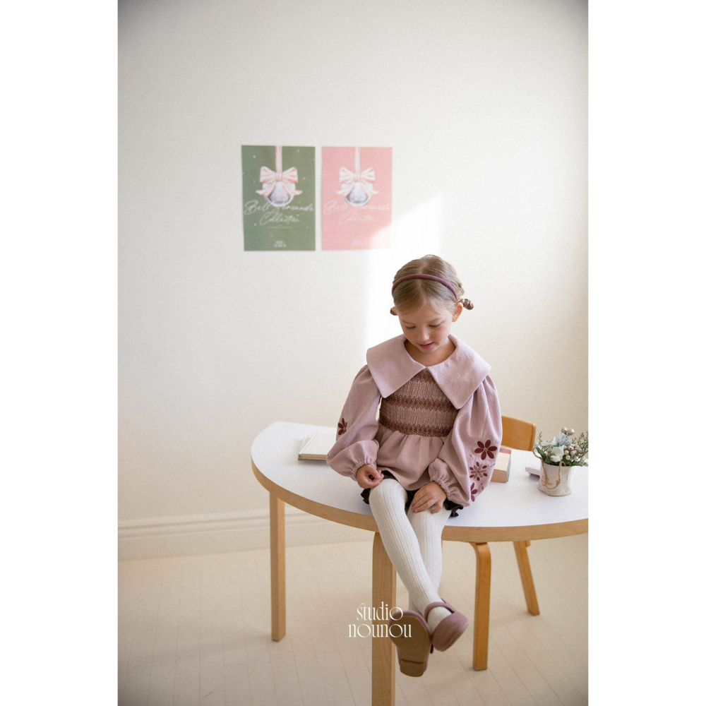 Nounou 上衣 누누 삐삐블라우스(자수)-細節圖3