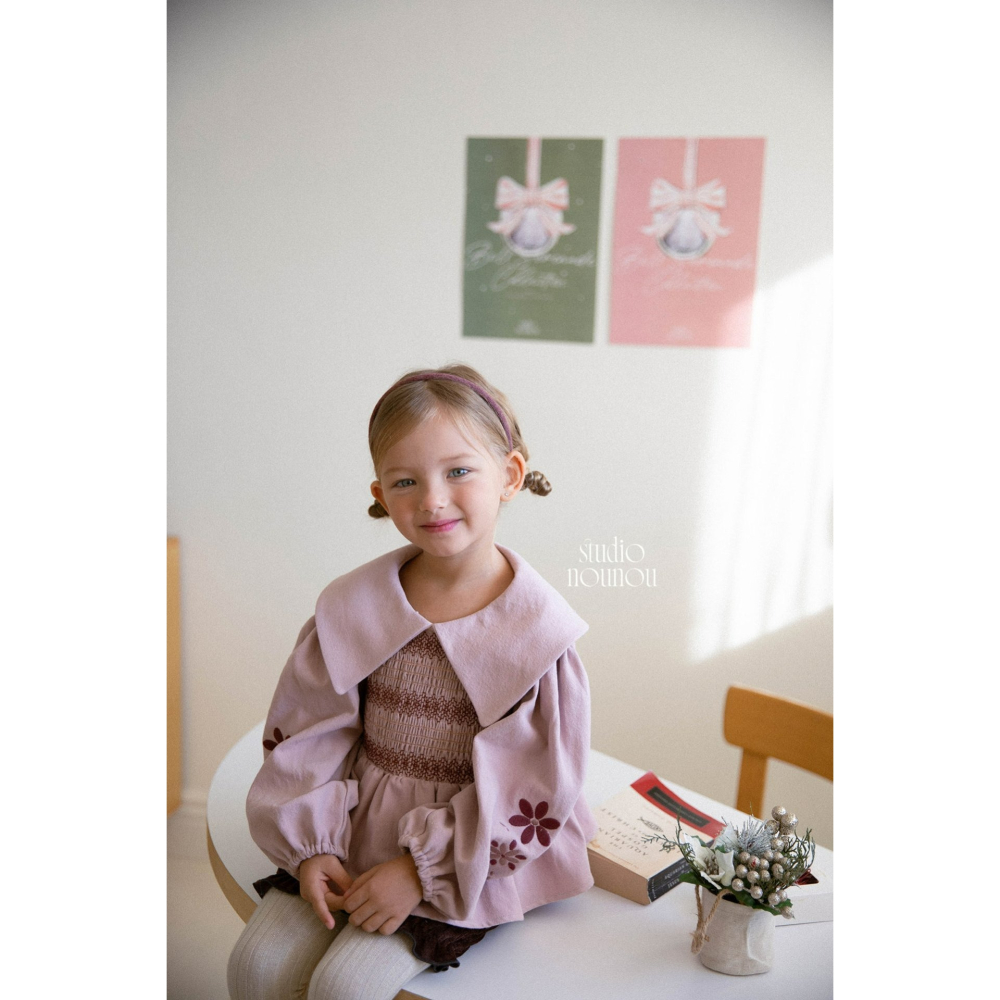 Nounou 上衣 누누 삐삐블라우스(자수)-細節圖5