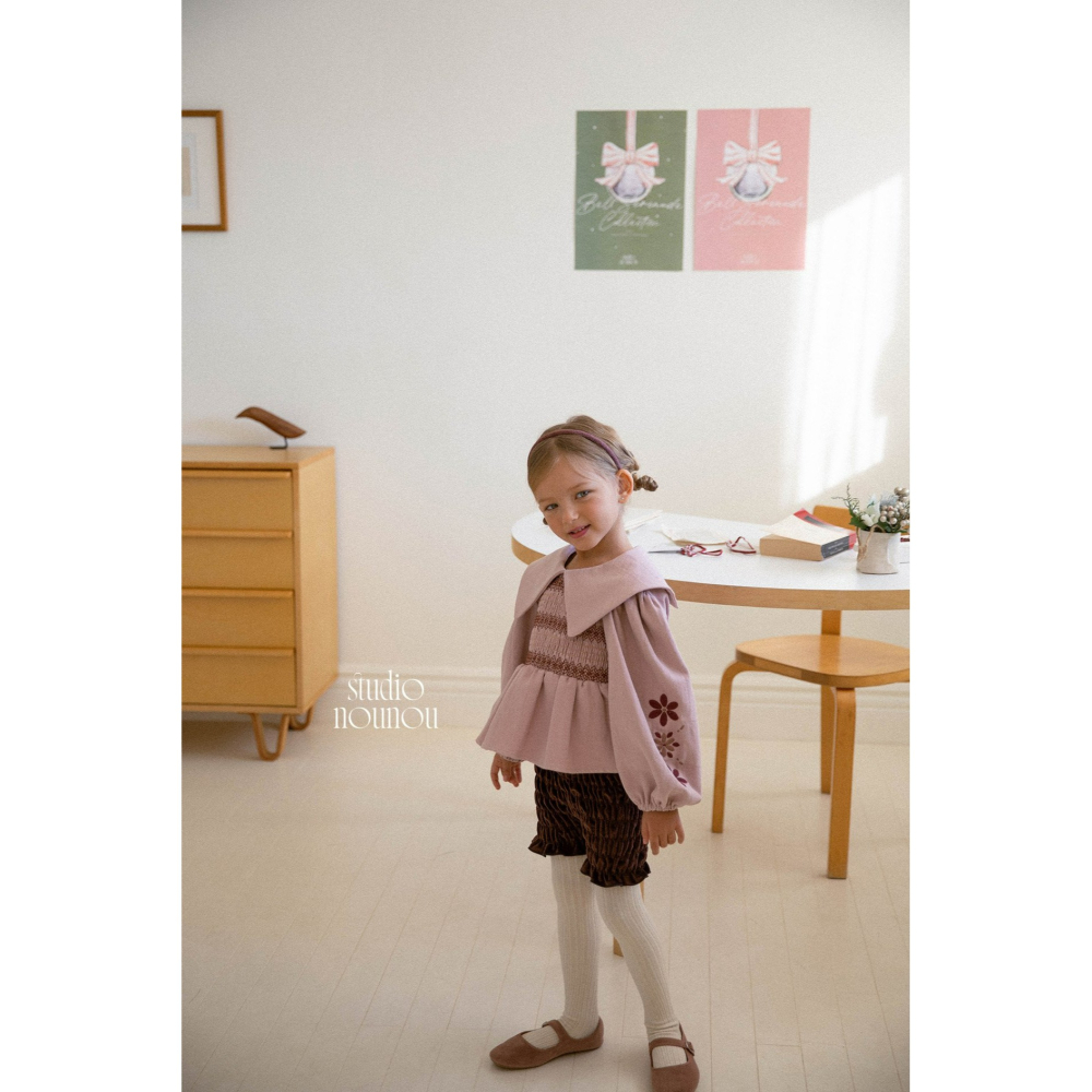 Nounou 上衣 누누 삐삐블라우스(자수)-細節圖9