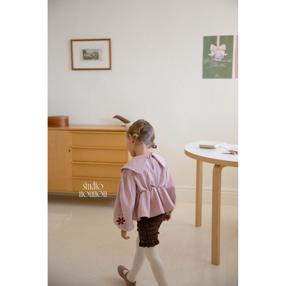 Nounou 上衣 누누 삐삐블라우스(자수)-細節圖10