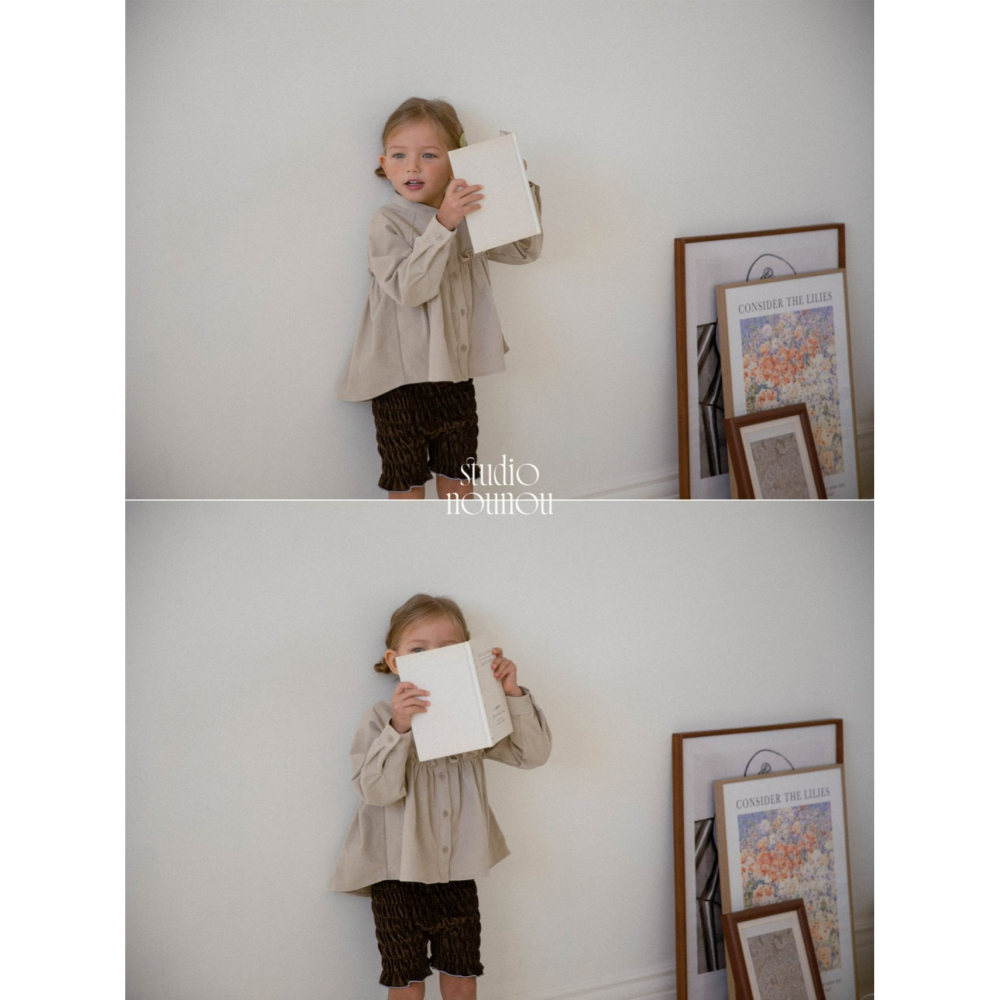 Nounou 上衣 누누 튤립블라우스-細節圖6