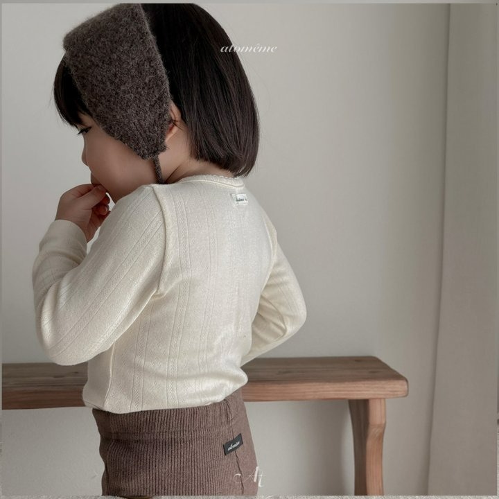 Atomeme 上衣 아토메메 아일렛핀코트티-細節圖2