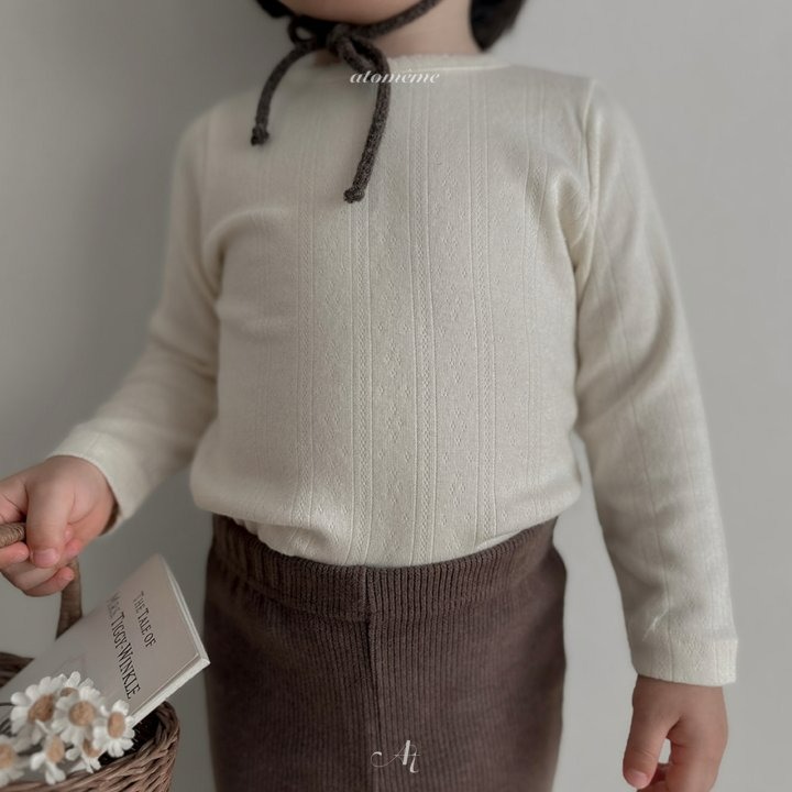 Atomeme 上衣 아토메메 아일렛핀코트티-細節圖9