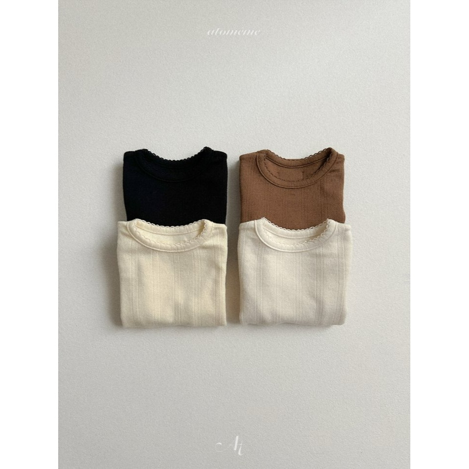 Atomeme 上衣 아토메메 아일렛핀코트티-細節圖10