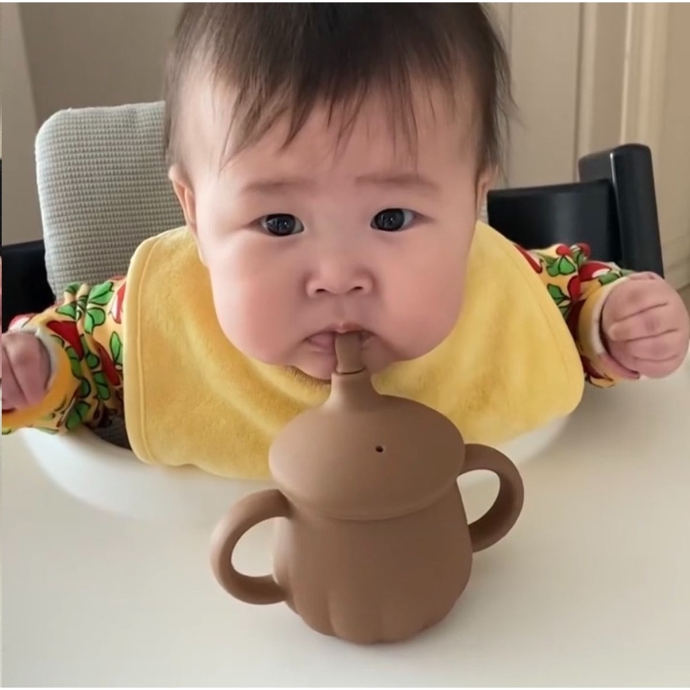 限時免運 韓國製 TGM 티지엠 南瓜吸管學習杯 吸管水杯-細節圖5