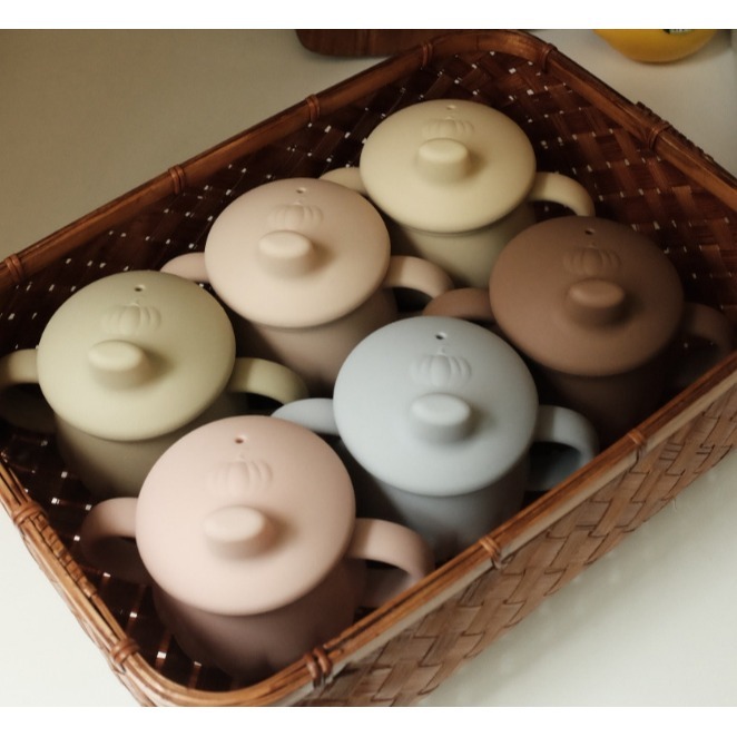 限時免運 韓國製 TGM 티지엠 南瓜吸管學習杯 吸管水杯-細節圖11