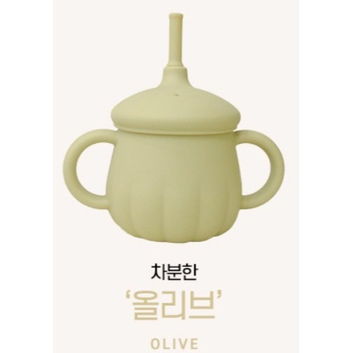 限時免運 韓國製 TGM 티지엠 南瓜吸管學習杯 吸管水杯-規格圖11