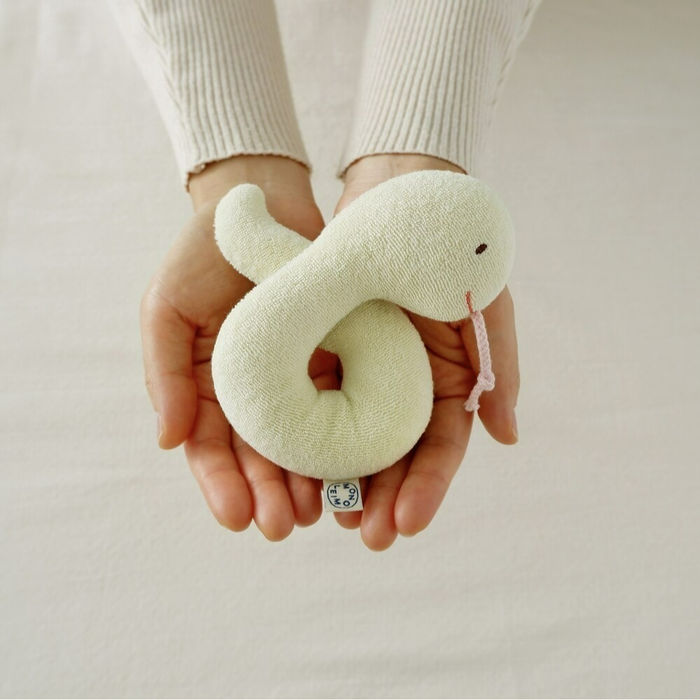 MONOLEIM 蛇年新生兒禮盒 小蛇搖鈴+襪子 모노레임 Snake Toy & Socks Set-細節圖4