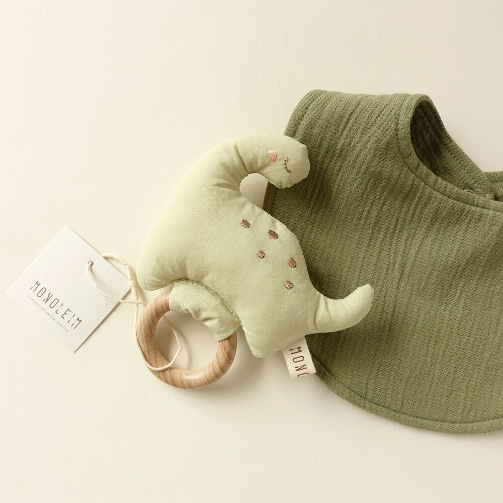 MONOLEIM 恐龍搖鈴 모노레임 Wood Rattle_Dino-細節圖2