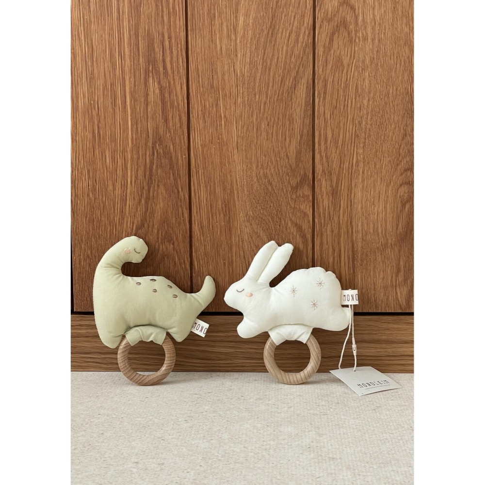 MONOLEIM 恐龍搖鈴 모노레임 Wood Rattle_Dino-細節圖3