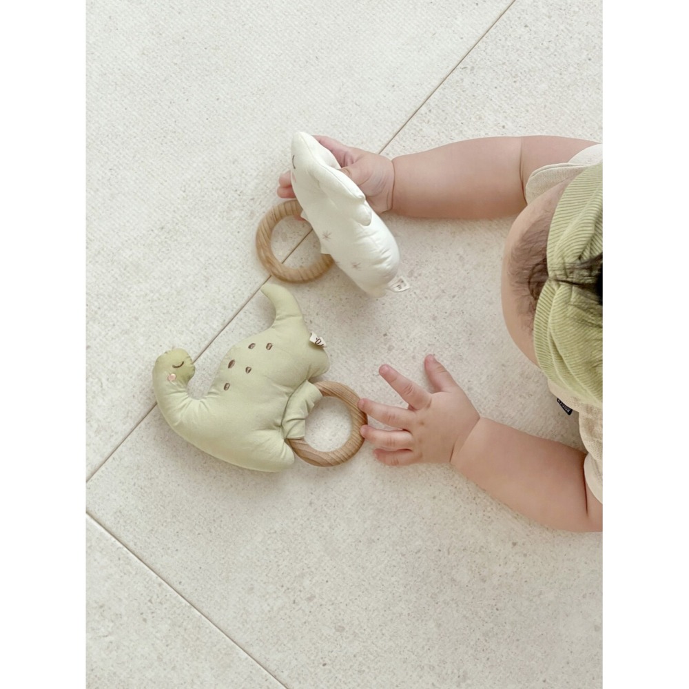 MONOLEIM 恐龍搖鈴 모노레임 Wood Rattle_Dino-細節圖4