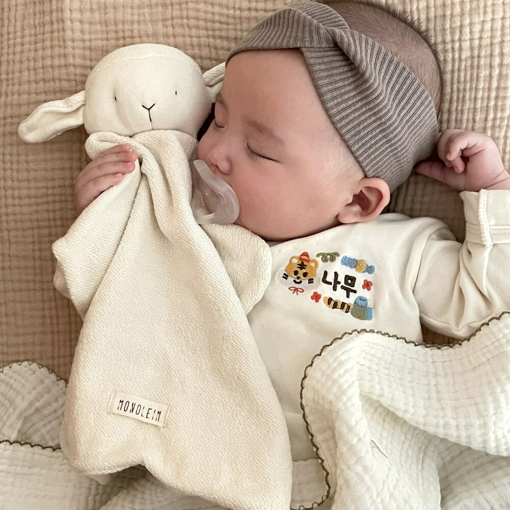 MONOLEIM 安撫巾 洋 모노레임 Organic Hug Lamb(M)-細節圖5