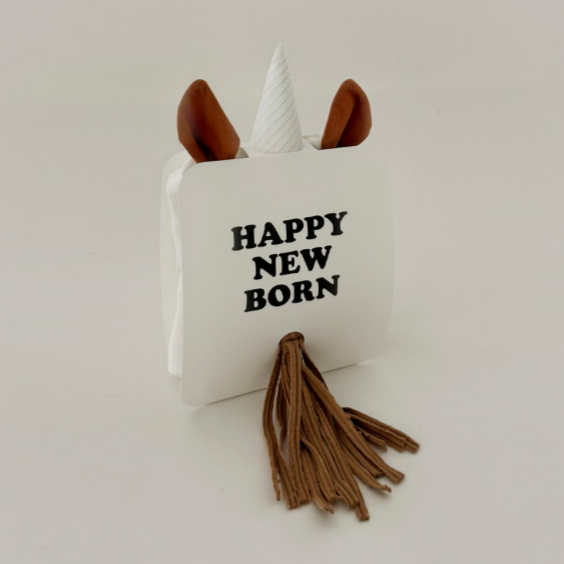 韓國製 馬年新生兒套裝組 沙龍照套裝 Happy new born-細節圖2