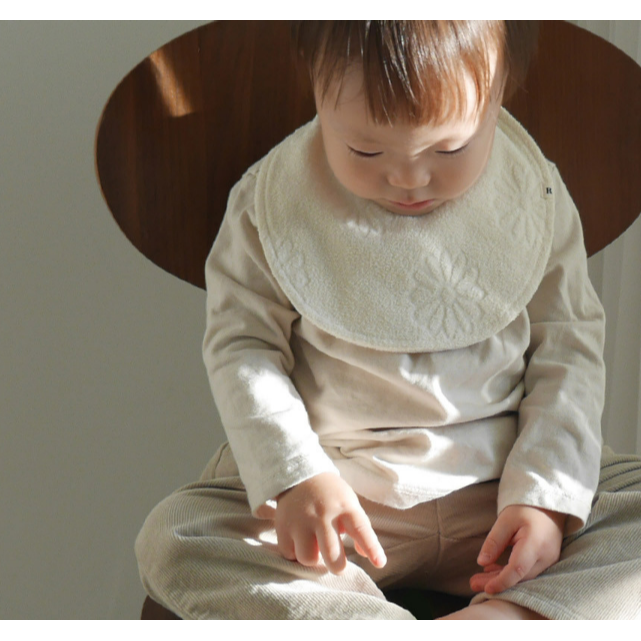 韓國製  雛菊質感圍兜 Daisy Bib-細節圖5