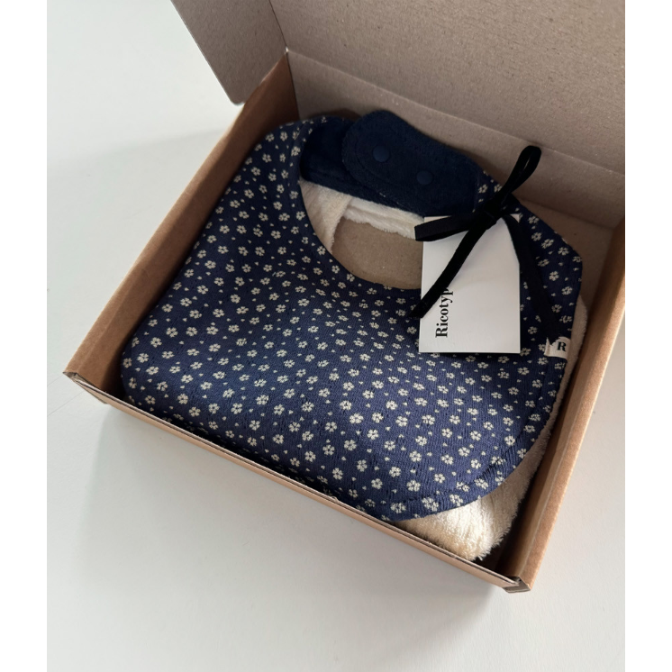 韓國製 花卉質感圍兜 Flower Bib-細節圖3