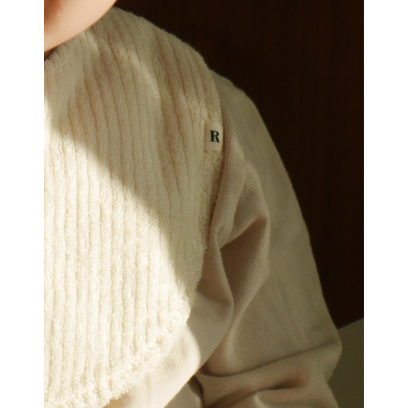 韓國製 花卉質感圍兜 Flower Bib-細節圖4