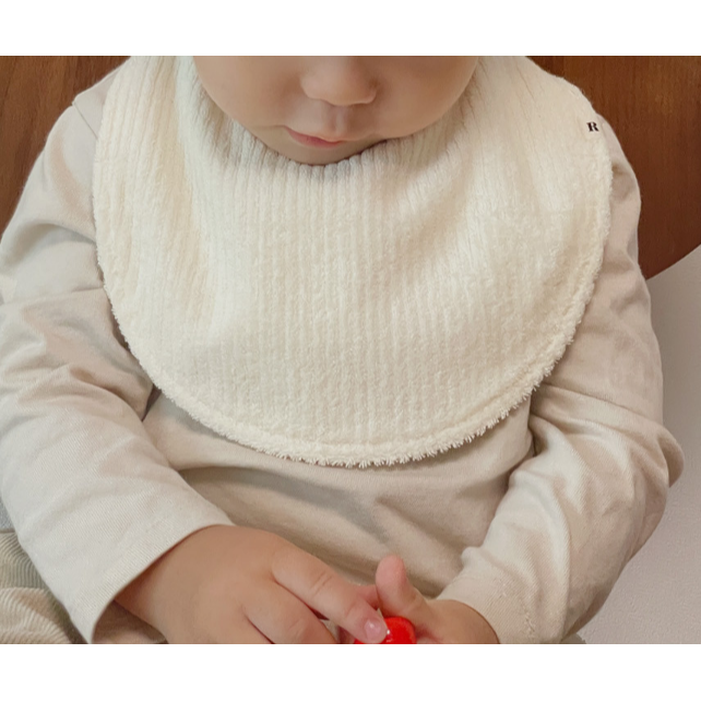 韓國製 花卉質感圍兜 Flower Bib-細節圖5