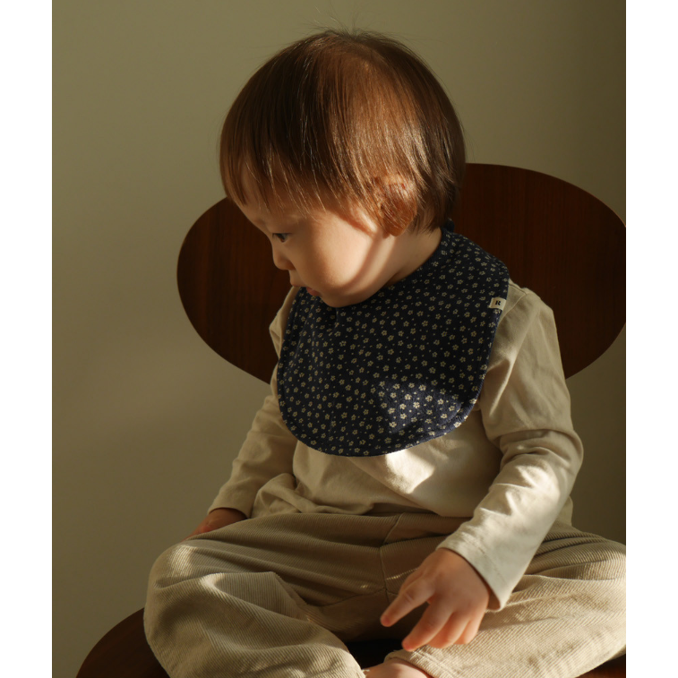 韓國製 花卉質感圍兜 Flower Bib-細節圖7