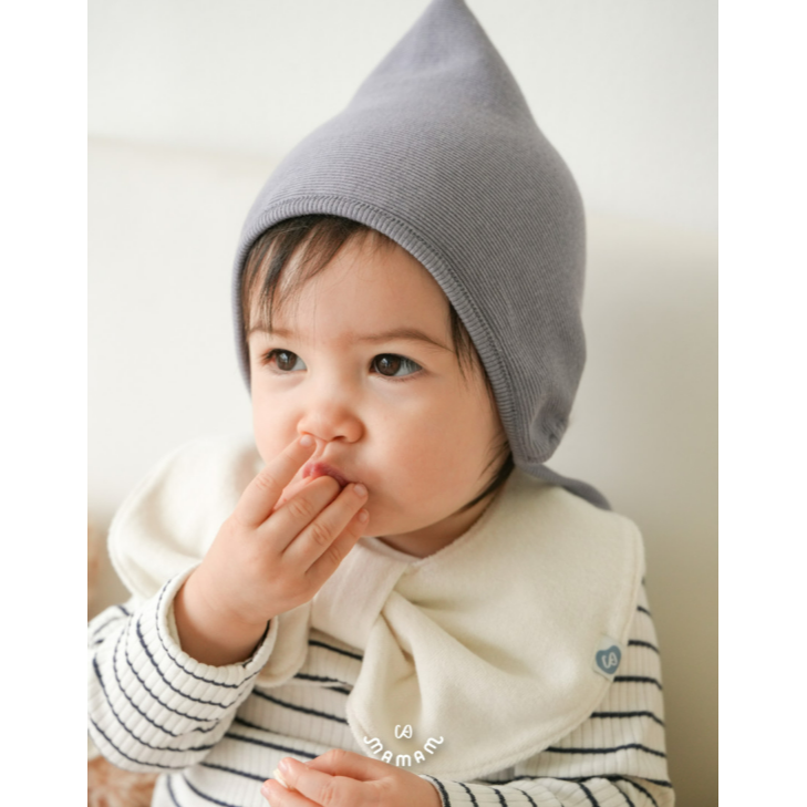 韓國製 蝴蝶結兩用質感圍兜 花朵型 Ribbon Bib-細節圖3