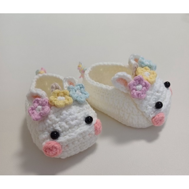 韓國手工編製 馬年新生兒手工編織鞋 新生兒禮盒 新生兒寫真-細節圖5