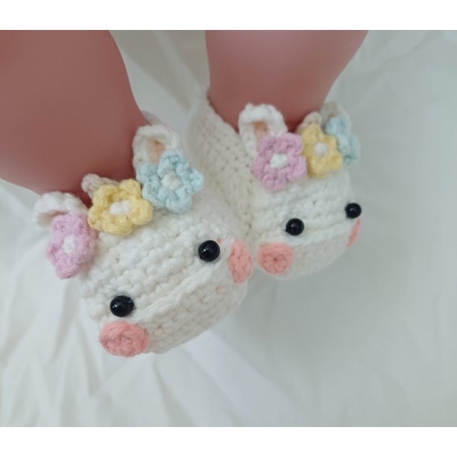 韓國手工編製 馬年新生兒手工編織鞋 新生兒禮盒 新生兒寫真-細節圖6