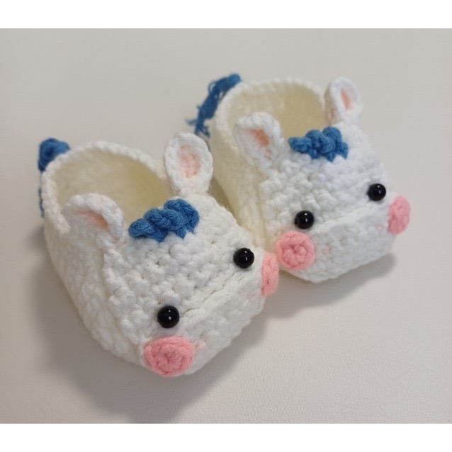 韓國手工編製 馬年新生兒手工編織鞋 新生兒禮盒 新生兒寫真-細節圖10