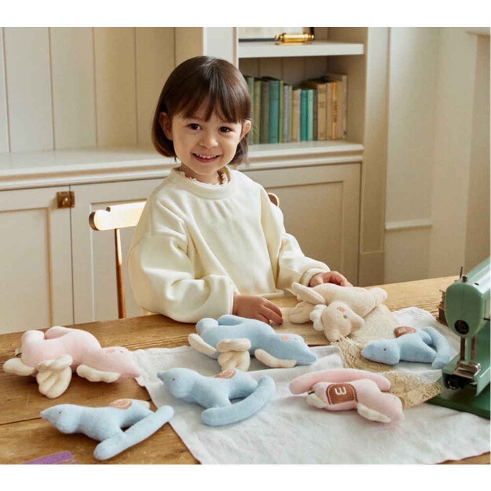 韓國製 馬年寶寶手工安撫玩偶 禮盒 小木馬/獨角獸-細節圖4