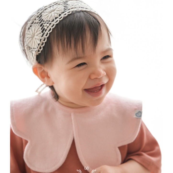 韓國製 天使翅膀質感圍兜 100%純棉毛巾料-細節圖5