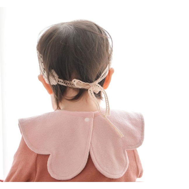 韓國製 天使翅膀質感圍兜 100%純棉毛巾料-細節圖6