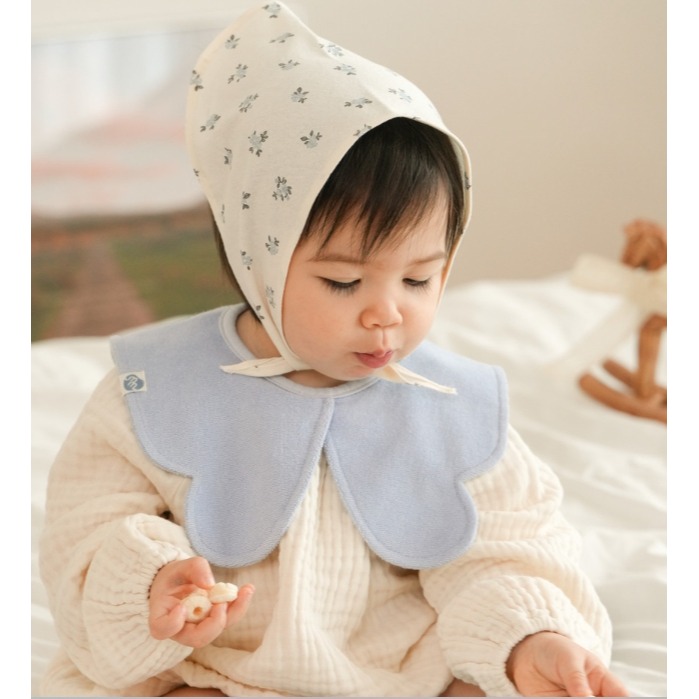 韓國製 天使翅膀質感圍兜 100%純棉毛巾料-細節圖7