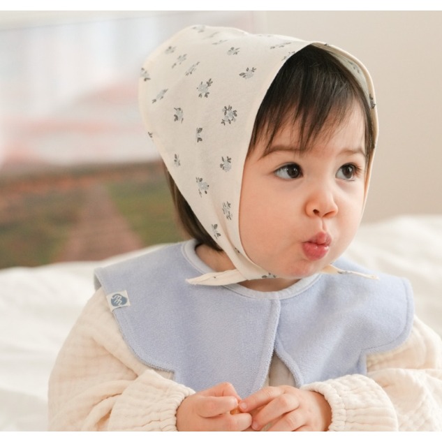 韓國製 天使翅膀質感圍兜 100%純棉毛巾料-細節圖8