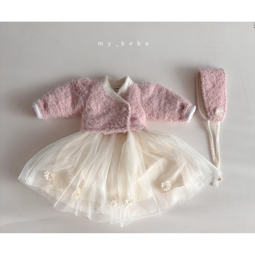 韓國 MY BEBE 迎春櫻花韓服洋裝套裝 (頭飾另購) 마이베베 설빔여아한복-細節圖5