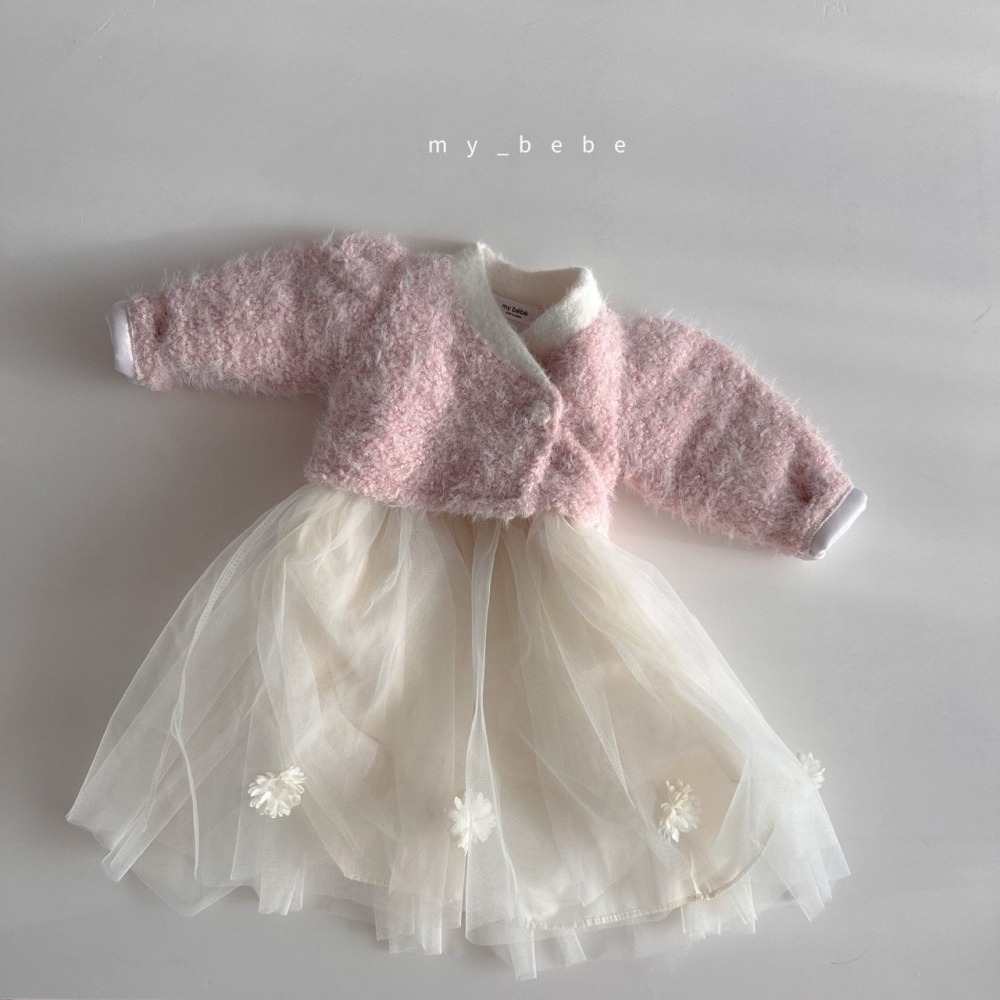 韓國 MY BEBE 迎春櫻花韓服洋裝套裝 (頭飾另購) 마이베베 설빔여아한복-細節圖8