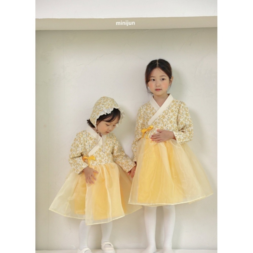 韓國 迎春拜年濟州油菜花韓服 BBB 유채꽃 모티브 한복 기본한복-細節圖9