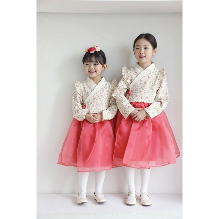 韓國製 新春薔薇花語韓服 BBB 장미 계열 잔꽃-細節圖3