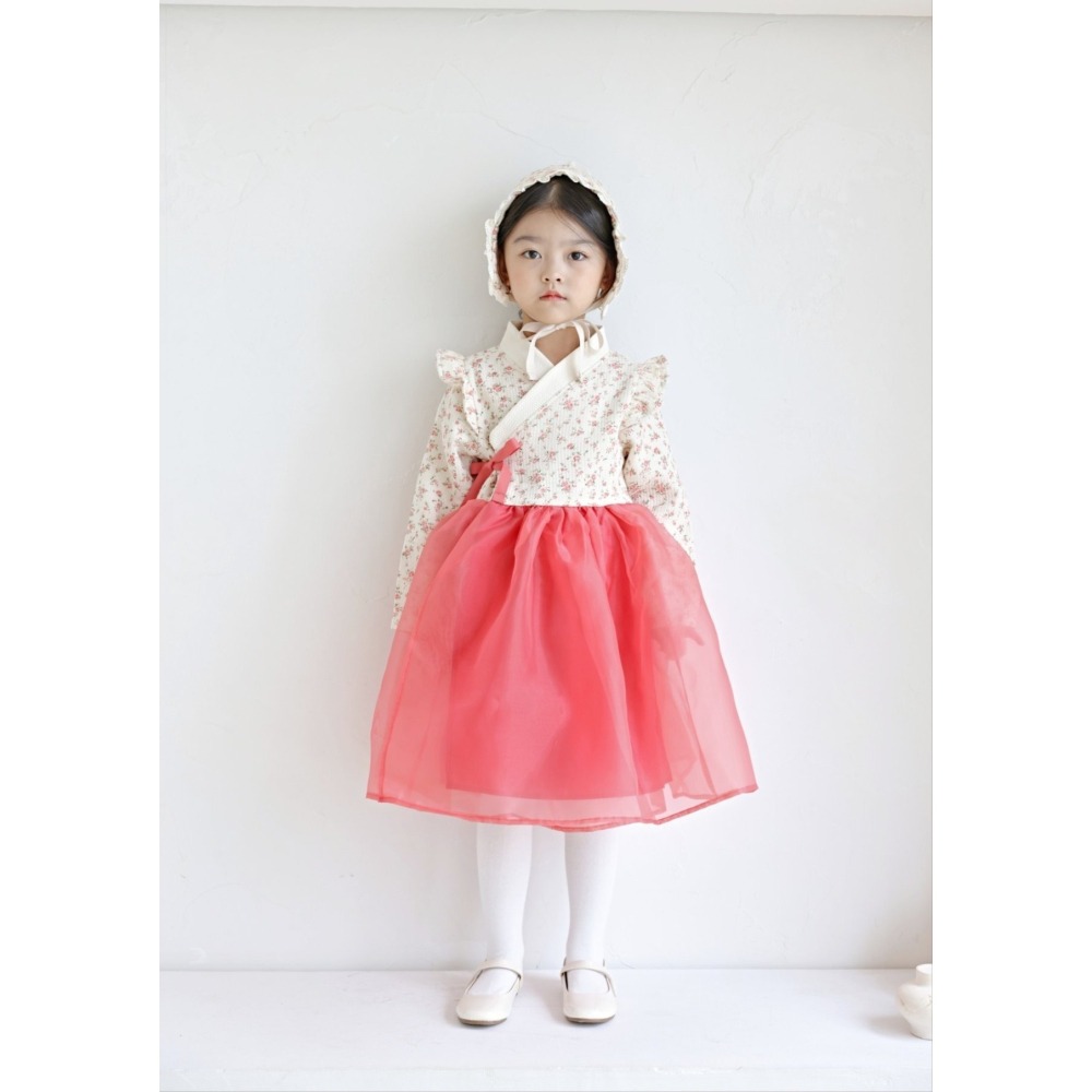 韓國製 新春薔薇花語韓服 BBB 장미 계열 잔꽃-細節圖4