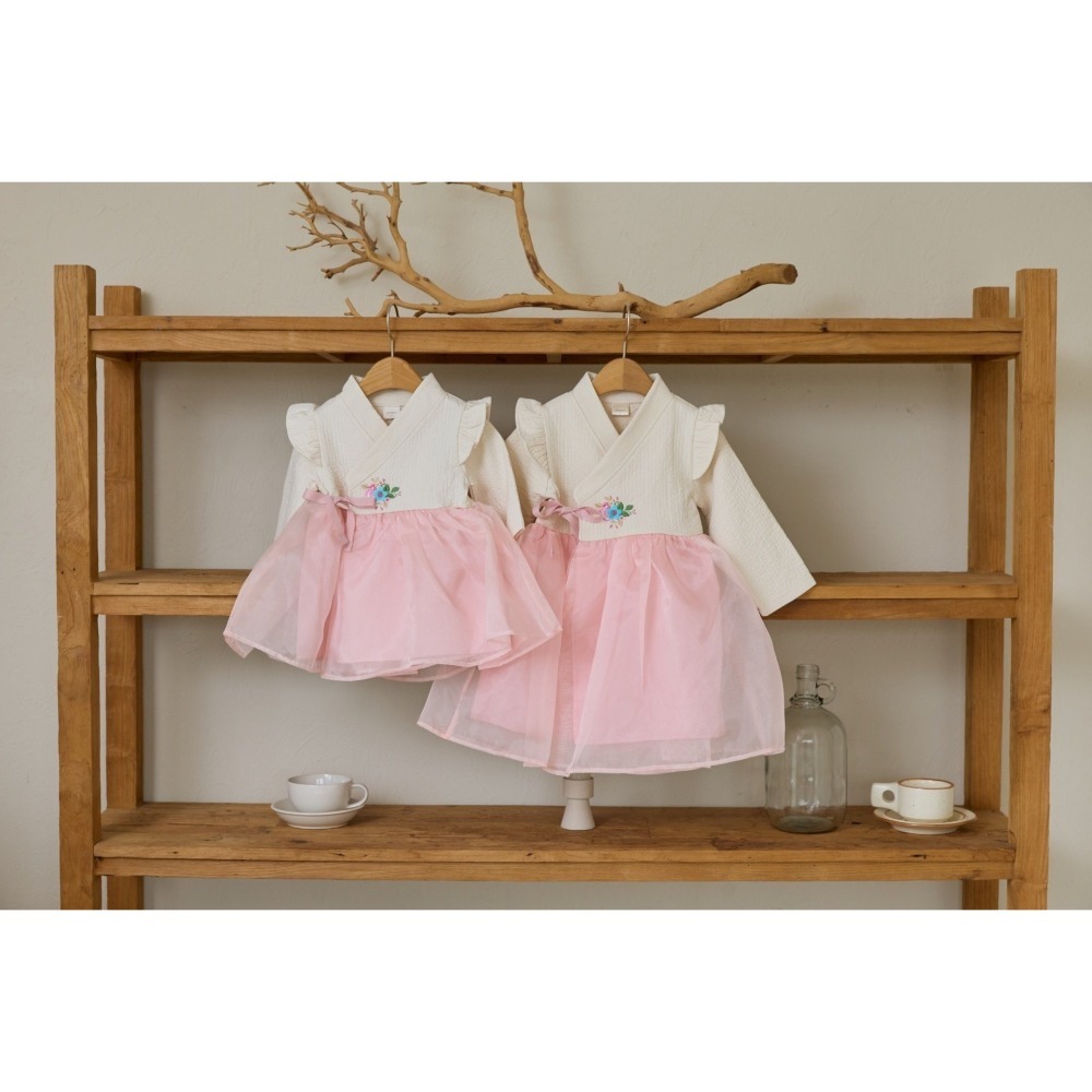 韓國製 新春薔薇花語韓服 BBB 장미 계열 잔꽃-細節圖2