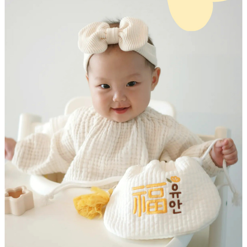 韓國製 新春寶寶福袋包禮盒 (含掛飾禮盒) Harrharr 하르하르 아기복주머니 (태슬&박스 포함)-細節圖8