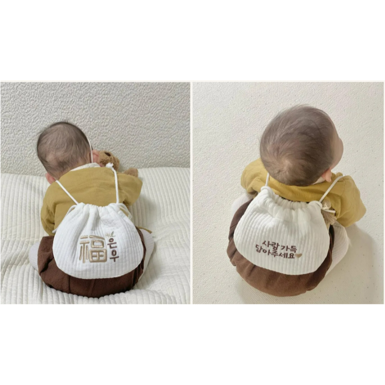 韓國製 新春寶寶福袋包禮盒 (含掛飾禮盒) Harrharr 하르하르 아기복주머니 (태슬&박스 포함)-細節圖9