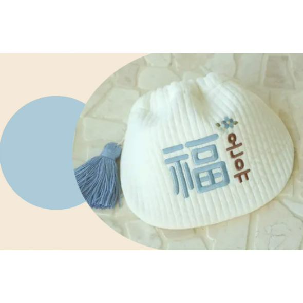 韓國製 新春寶寶福袋包禮盒 (含掛飾禮盒) Harrharr 하르하르 아기복주머니 (태슬&박스 포함)-規格圖11