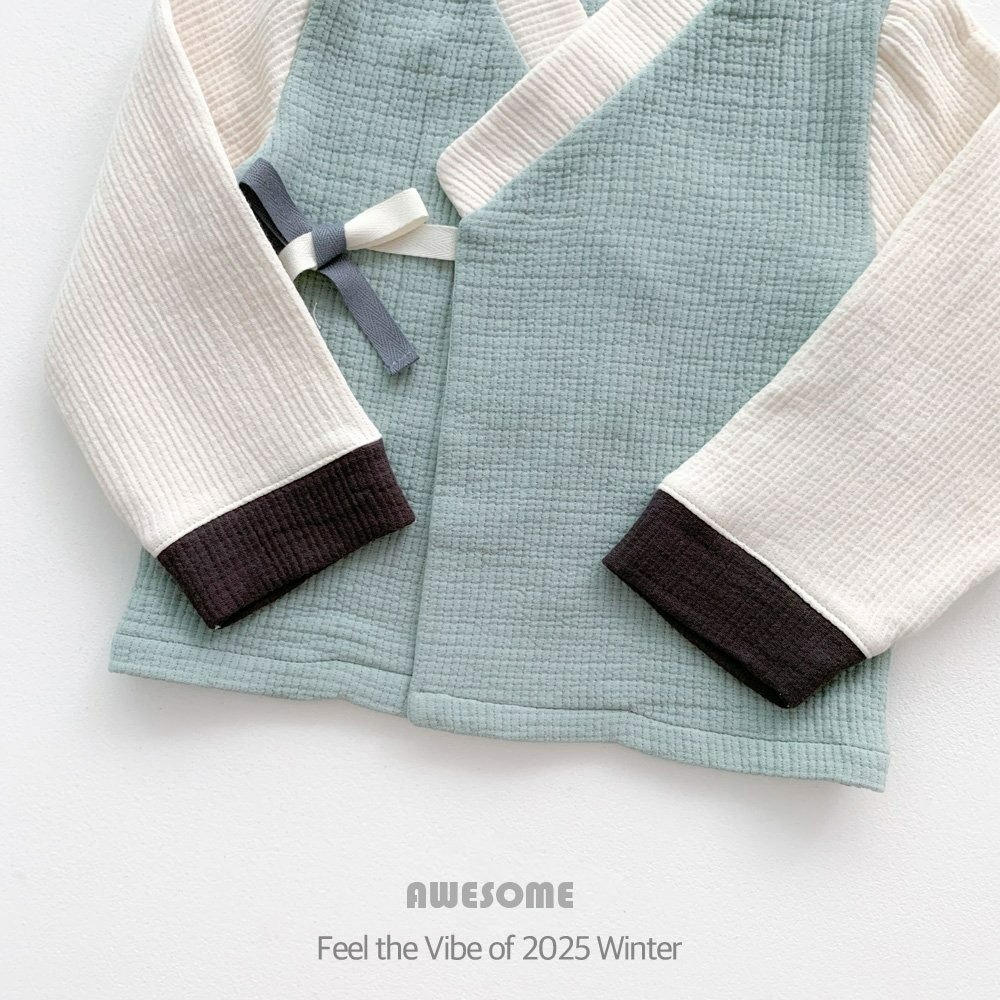 韓國製 粉花女童/粉彩男童韓服 過年新衣 Awesome 어썸베베 분홍꽃여아한복/파스텔남아한복-細節圖8